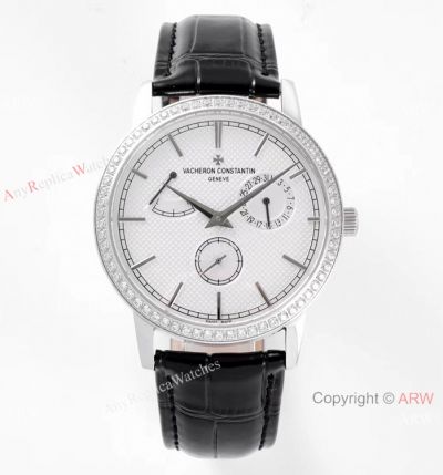 AI Factory Vacheron Constantin Geneve Traditionnelle Copy Watch White Dial with Diamonds